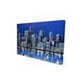 Fondo 20 x 30 in. City In Blue-Print on Canvas FO3329970